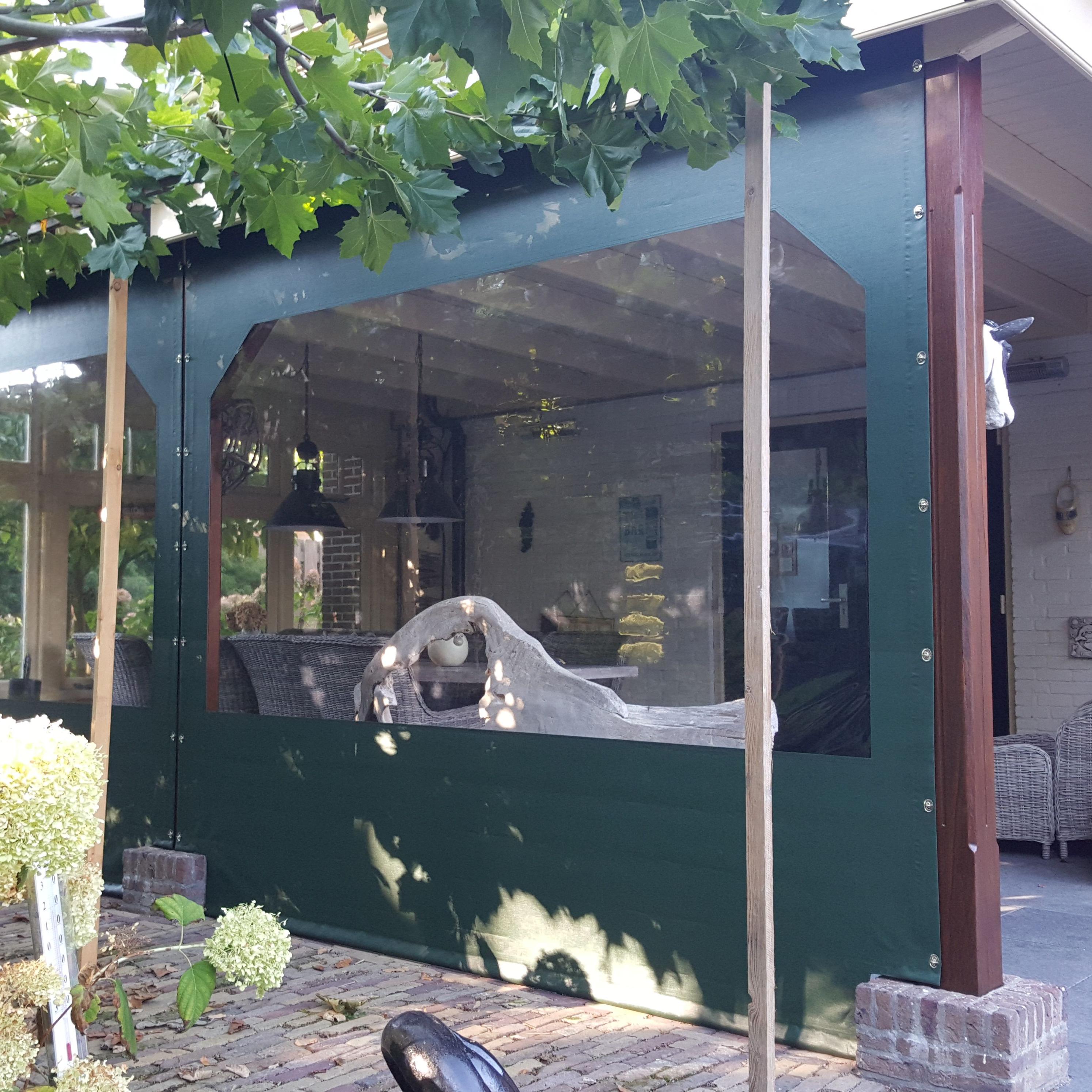 Verandazeil Basic in het groen (Sioen)